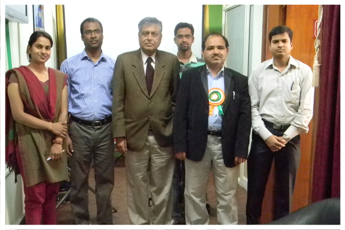 Group Photo -Neha, Anil, Dr. Nilkanth Ghosh, Santosh Kulkarni, Dr. G. Beig, Rajnikant                                                                                                                                                                                                                       