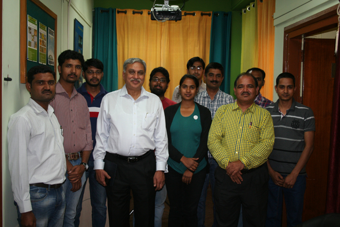 Group Photo with Dr. Shailesh Nayak and Dr. G. Beig at ENVIS Centre                                                                                                                                                                                                                                         